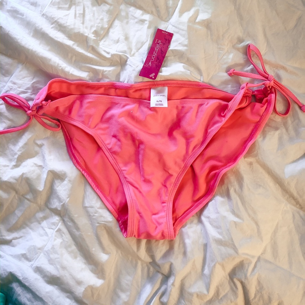 Pink bathing suit bottoms